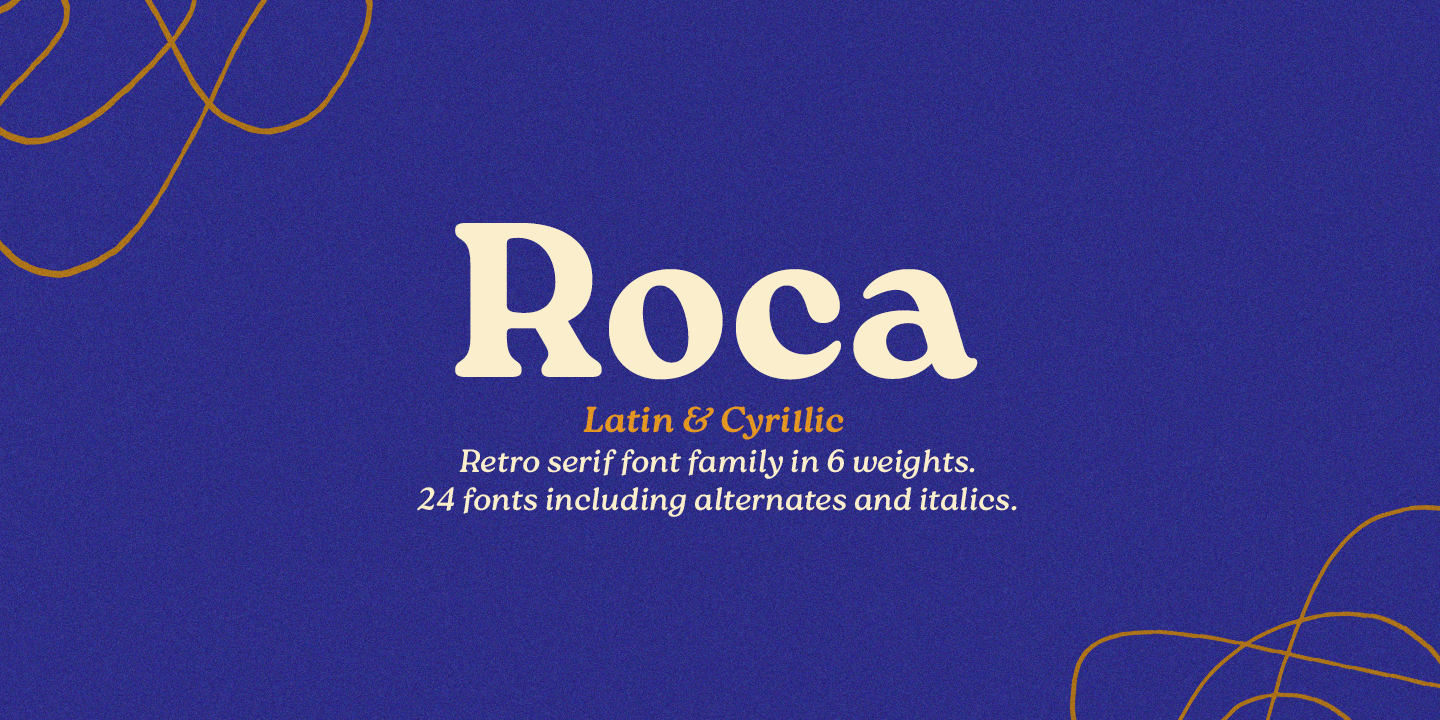 Roca Two Regular Font preview